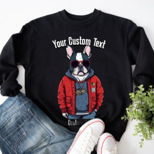 Sweatshirt Mode cool des animaux Bulldog