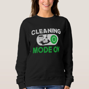Sweatshirt Mode de nettoyage activé  Concierge Femme de ménag