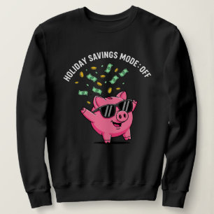 Sweatshirt Mode Économies de Fêtes : DÉACTIVÉ – Cochon de Noë