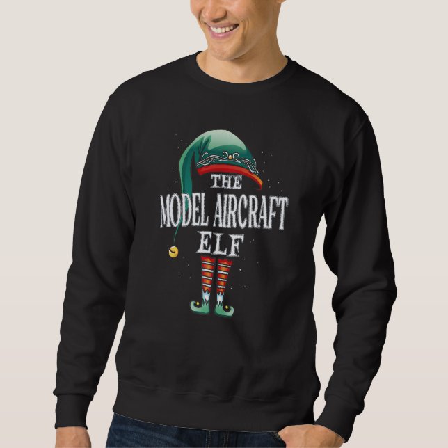 Sweatshirt Model Aircraft Elf Christmas Group Xmas Pajama Par (Devant)