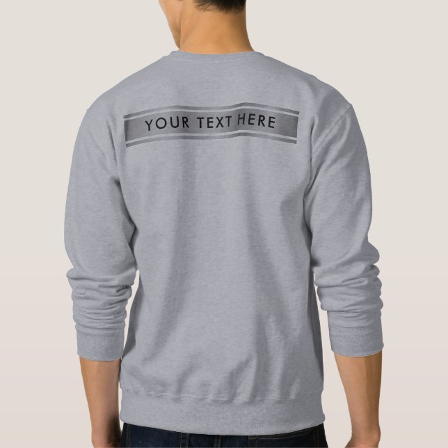 Sweatshirt Modèle à double face en argent Ajouter des outils  (Dos)