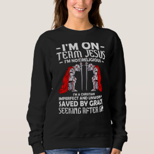 Sweatshirt Modèle Chevalier Croiseur Sur L'Équipe Jésus Mais