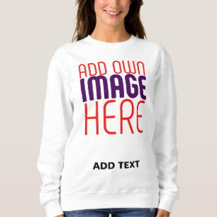 SWEATSHIRT MODÈLE DE TEXTE D'IMAGE BLANCHE SIMPLE MODERNE