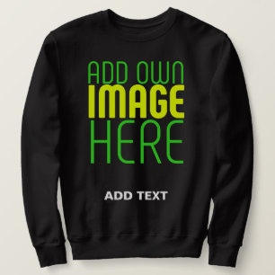 SWEATSHIRT MODÈLE DE TEXTE D'IMAGE NOIRE SIMPLE ET MODERNE