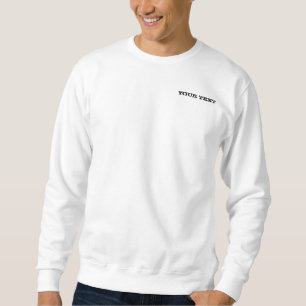 Sweatshirt Modèle personnalisé Votre texte Homme double côté 