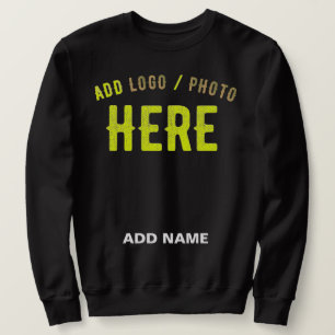 SWEATSHIRT MODERNE ET MODERNE PERSONNALISABLE NOIR VÉRIFIÉ
