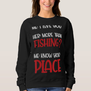 Sweatshirt Moi Je T'Aime Plus Qu'Un Coeur De Pêche