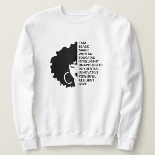 Sweatshirt Mois de l'histoire des Noirs Afro femme Africain A