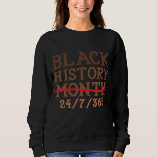 Sweatshirt Mois de l'histoire noire 24 7 BHM African Pride Ho