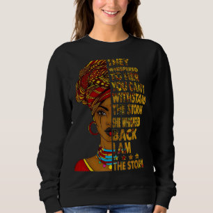 Sweatshirt Mois De L'Histoire Noire Africaine Femme Afro Je S