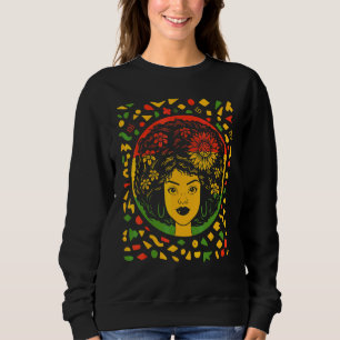 Sweatshirt Mois De L'Histoire Noire Des Femmes Africaines Ave