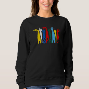 Sweatshirt Mois du patrimoine hispanique Drapeau latino tous