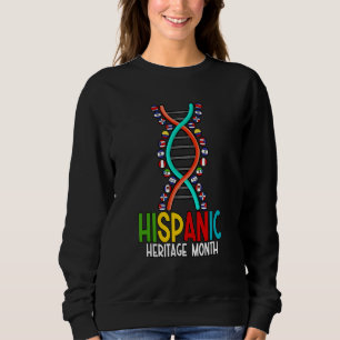 Sweatshirt Mois du patrimoine hispanique national ADN nation 