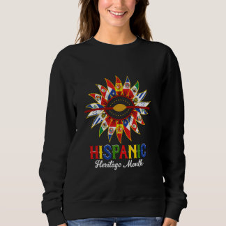 Sweatshirt Mois du patrimoine hispanique, pays hispaniques dr