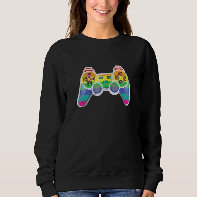 Sweatshirt Mois Gay pride de Gamer Rainbow Lgbt (Devant)