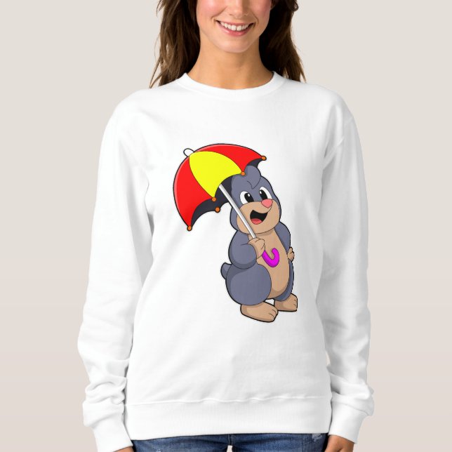 Sweatshirt Mole avec parapluie (Devant)