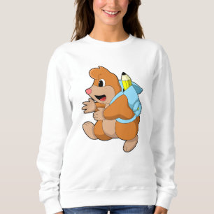 Sweatshirt Mole comme étudiant avec sac à dos