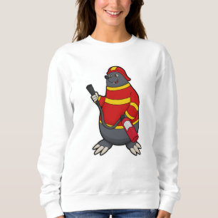 Sweatshirt Mole en pompier avec extincteur