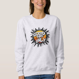 Sweatshirt Moletom Básico Feminino Good Vibes Only
