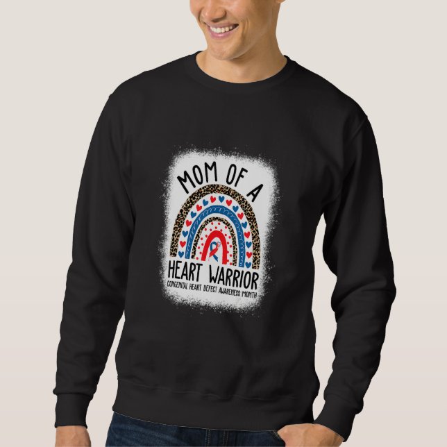 Sweatshirt Mom of a Warrior CHD Congenital Heart Defect Aware (Devant)