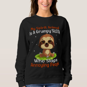 Sweatshirt Mon Animal D'Esprit Est Une Parodie Grumpy