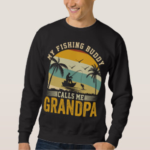SWEATSHIRT MON BUDDY DE PÊCHE M'APPELLE GRANDPA