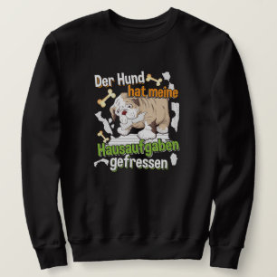 Sweatshirt Mon chien a mangé mes devoirs - Citation d'apprent