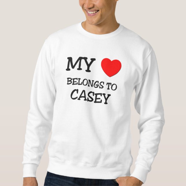 Sweatshirt Mon coeur appartient à CASEY (Devant)