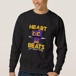 Sweatshirt Mon cœur ne bat que pour la musique Amoureux de la