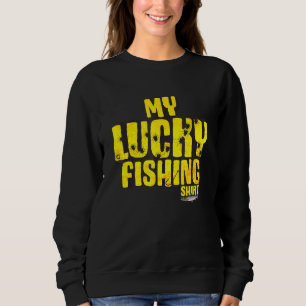 Sweatshirt Mon costume de pêche chanceux - Poisson d'eau douc