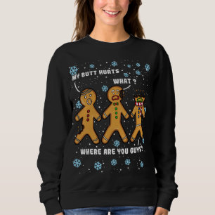 Sweatshirt Mon cul fait mal à Funny Christmas Cookie Gingerpa