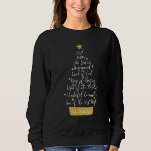 Sweatshirt Mon Dieu Tout Notre Rédempteur Arbre de Noël Paja