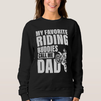 Sweatshirt Mon Époux D'Équitation Préféré M'Appelle Papa Dirt
