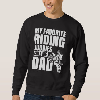 Sweatshirt Mon Époux D'Équitation Préféré M'Appelle Papa Dirt