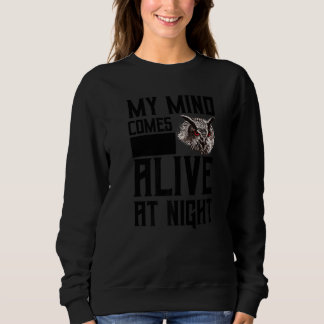 Sweatshirt Mon Esprit Vit À Night Owl