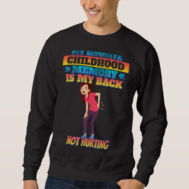 Sweatshirt Mon Favori Est Mon Dos Sans Nuire À L'Humour Sarca (Devant)