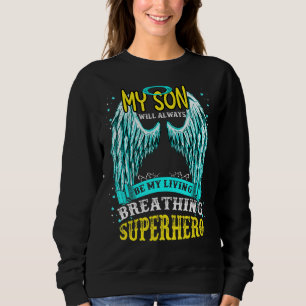 Sweatshirt Mon Fils Mon Ange Gardien Au Ciel Manquant Mon Fil