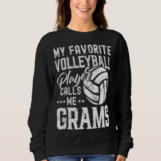 Sweatshirt Mon Joueur De Volley-ball Préféré M'Appelle Grams
