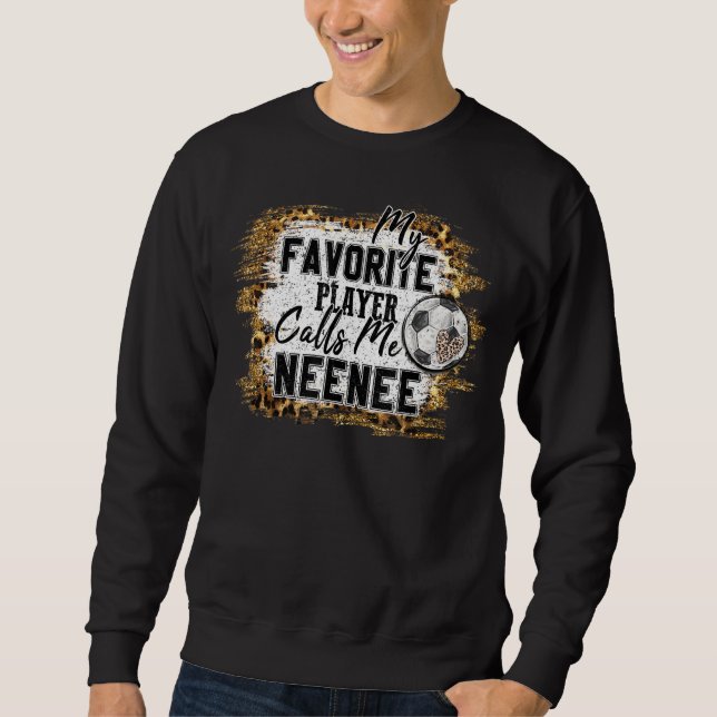 Sweatshirt Mon Joueur favori m'appelle Neenee Soccer Mothers (Devant)