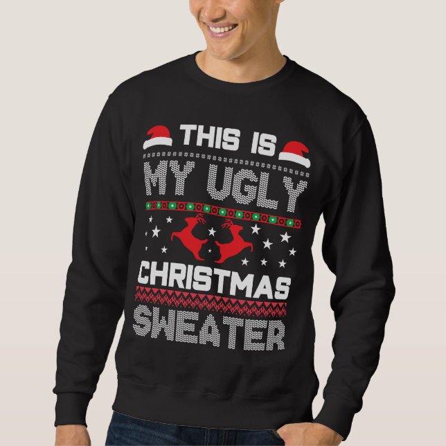 Sweatshirt Mon laide de Noël (Devant)