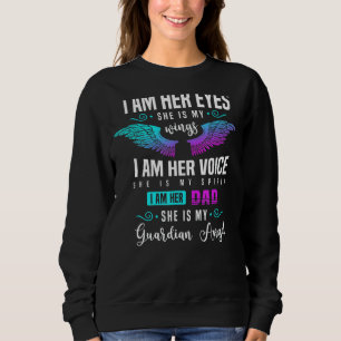 Sweatshirt Mon Père Est L'Ange Gardien Qui Surveille Chri