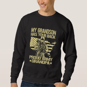 Sweatshirt Mon petit-fils a ton dos - Fière grand-père de l
