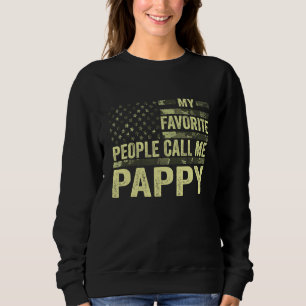 Sweatshirt Mon peuple favori m'appelle Pappy American Flag 4e