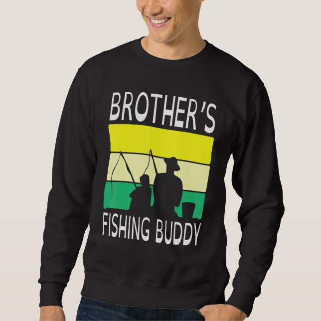 Sweatshirt Mon pote de pêche de frère Joyeux Jour Grand-père  (Devant)