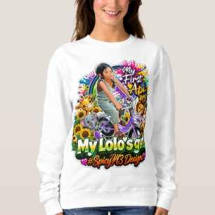 Sweatshirt Mon premier Apo : "La fille de mon Lolo" personnal