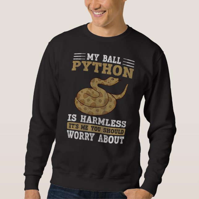 Sweatshirt Mon python royal est un serpent inoffensif  Python (Devant)