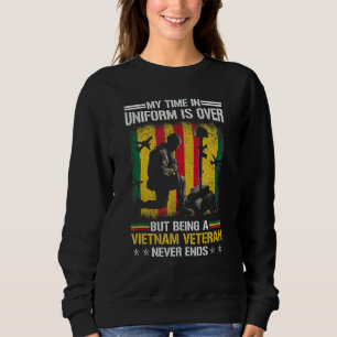 Sweatshirt Mon Temps En Uniforme Est Terminé, Mais Être Un Ne