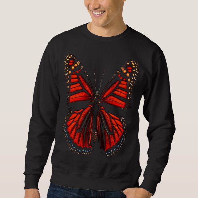 Sweatshirt Monarch Butterfly Bright Colors Beautiful Insects (Devant)