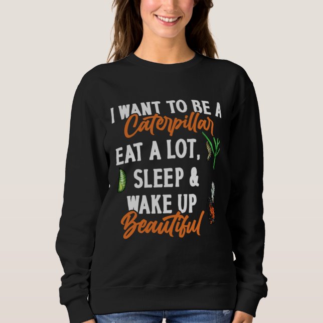 Sweatshirt Monarch Butterfly Caterpillar Insect Collector Ent (Devant)