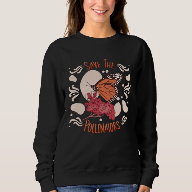 Sweatshirt Monarch Butterfly Save The Pollinators Insect Ento (Devant)